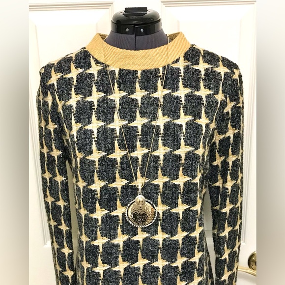 Vintage Bleeker Street Mod Tweed Dress - Picture 2 of 16